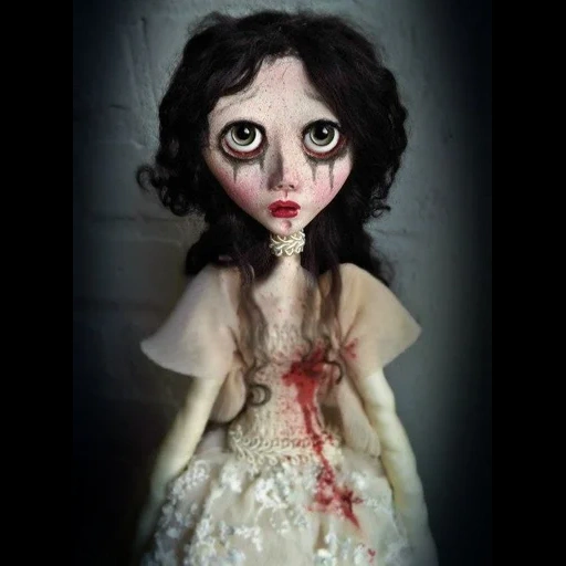 muñeca sombría, muñeca de miedo, la muñeca blaise es muy aterradora, muñeca de terror personalizada de blaise