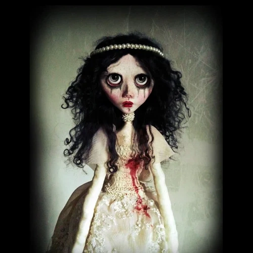 muñeca sombría, ouac monster ha, muñeca gótica de blaise, la muñeca blaise es muy aterradora