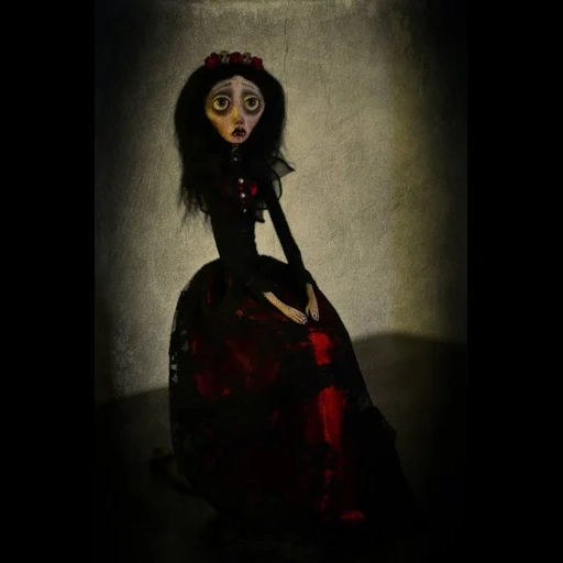 boneca, escuridão, boneca sombria, tim burton, boneca de guramina huck