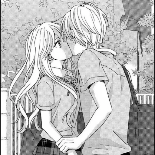 imagen, amor manga, besar manga, sede ay manga, manga de beso de anime