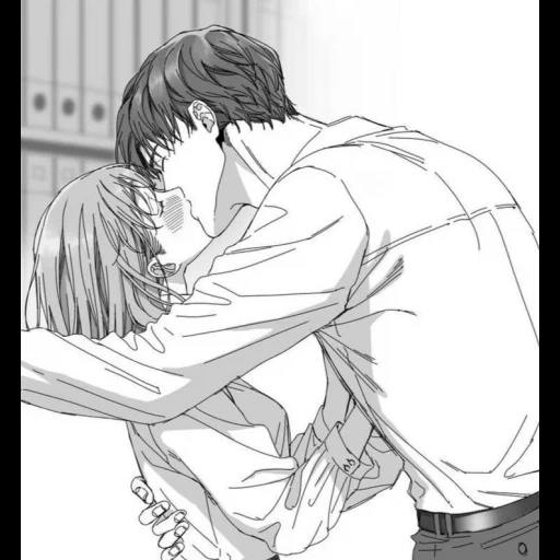 manga d'un couple, couple anime, baiser, manga baiser, romance mang