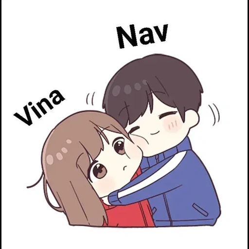 a 18, niashmias, figura, pareja de animación, lindo anime