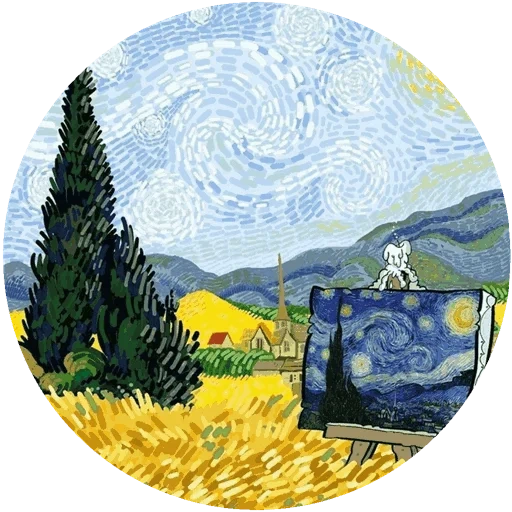 винсент ван гог, кипарисы ван гог, ван гог художник, ржаное поле кипарисами ван гог, ван гог пшеничное поле кипарисами