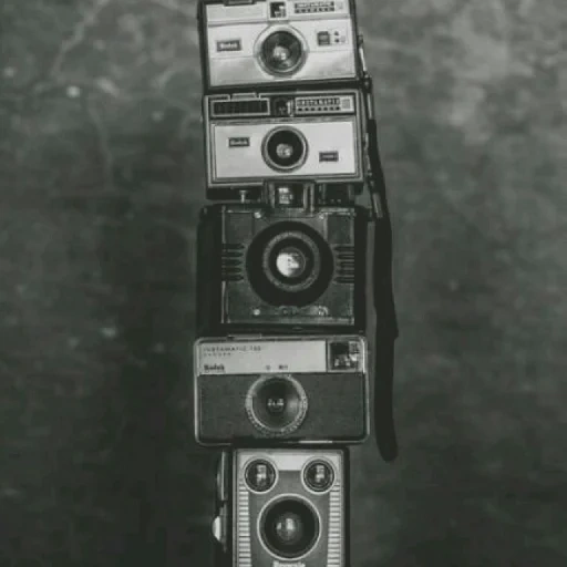 retro annata, kodak duaflex iv, la telecamera è retrò, fotocamera vintage, zeiss ikon ikoflex 850/16