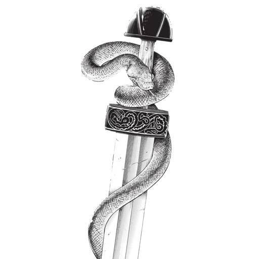 serpiente tatuada, boceto serpiente, daga de serpiente tatuada, boceto de tatuaje de serpiente, boceto de tatuaje de serpiente búho