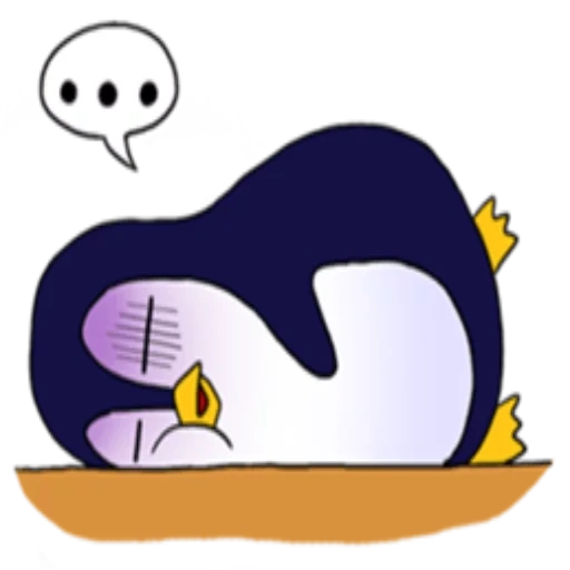 пингвин, penguin, малый пингвин, спящий пингвин, пингвинчик спит