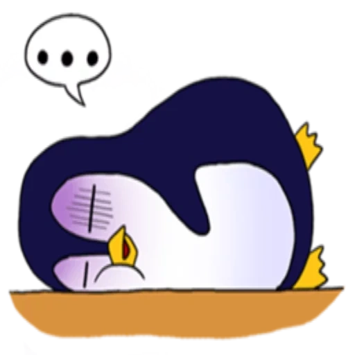 penguin, penguin, small penguin, sleeping penguin, the penguin is sleeping