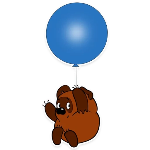 vinipukh ball, winnie the fluff é uma bola, bolas de desenhos animados, winnie o cotão de um balão, winnie the fluff é um balão