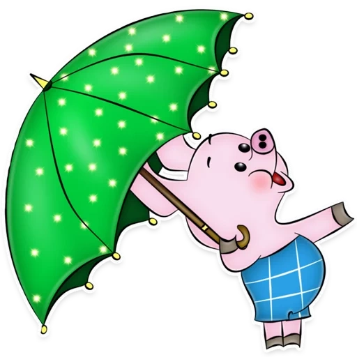 lechón con un paraguas, winnie pooh piglet, piglet bajo un paraguas, piglet con color de paraguas, piglet winnie pohu paraguas