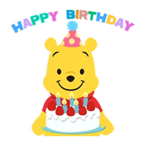 winnie, winnie l'ourson, gâteau winnie pukh, joyeux anniversaire winnie puh, joyeux anniversaire winnie l'ooh