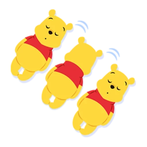 winnie si beruang, winnie the fluff berwarna kuning, mainan winnie pooh, stiker winnie pooh, mainan lembut winnie puh