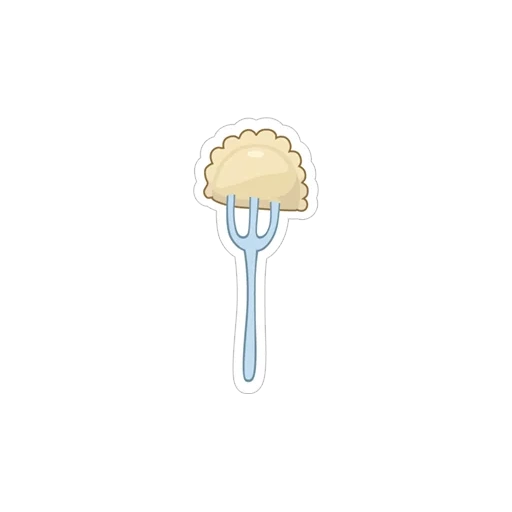 illustrazione, forchio pugger, il colore della crema di funghi, disegno fork da pugnale, rigel caramel fruit fantasy of a stick 120