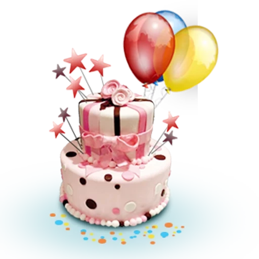 имикими birthday, ватсапа днем рождения, торт шариками без фона, открытка happy birthday