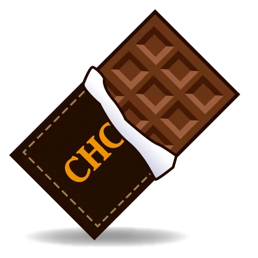 chocolate, símbolo de chocolate, chocolate chocolate, chocolate emoji, ilustración de chocolate