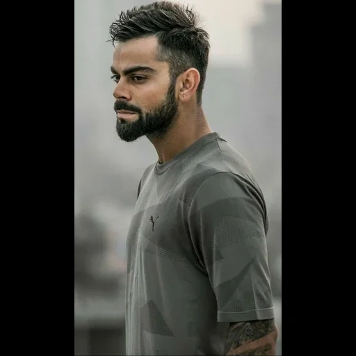 virat, kohli, o masculino, virat kochli, virat kohli haricut