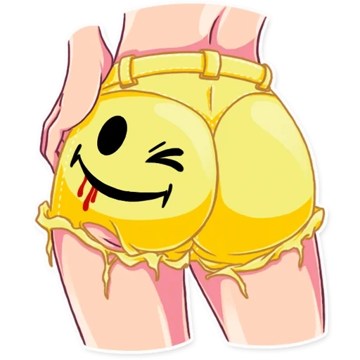 smileypus, femmes sous-pants jaunes