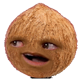 kokosnuss, emoji, kokosnuss, nervige orange kokosnuss