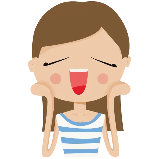 pacote, emoji, menina, foto