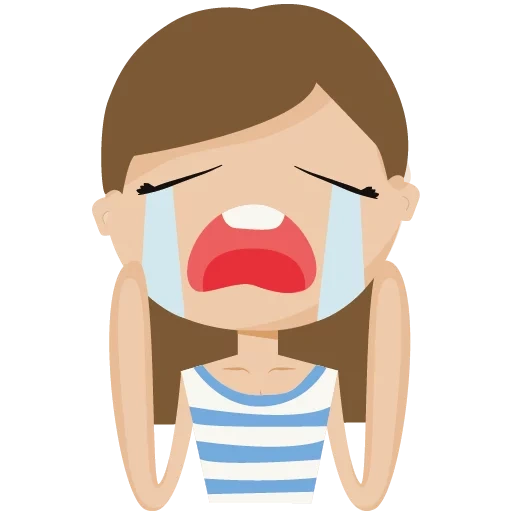 picture, young woman, crying girls