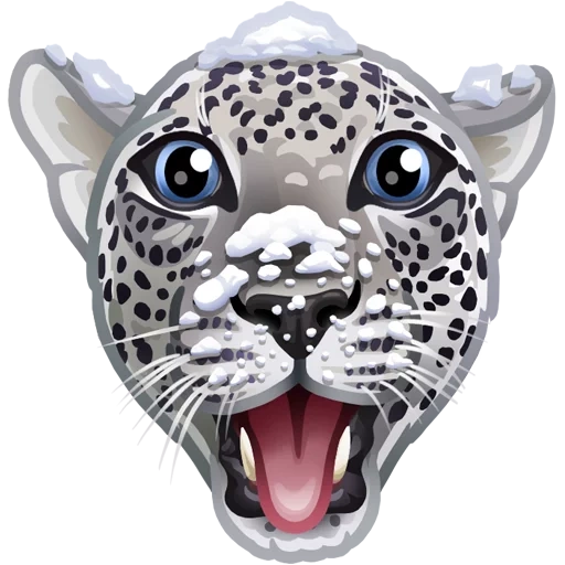 wwf, leopard, maske leopard, lächle leopard, schnee leoparden tier