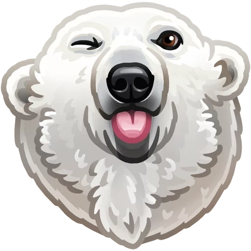 perro, osos blancos, oso polar, oso blanco