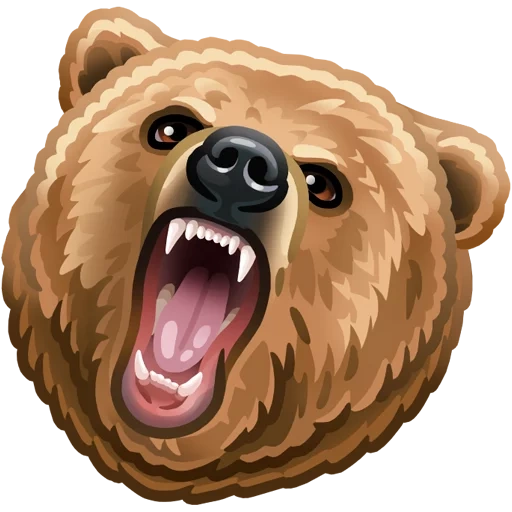 bär, lächeln bär, emoji bär, grizzlybär, emoji bär