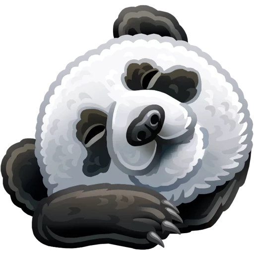 панда, крот wwf, панда панда, значок панда