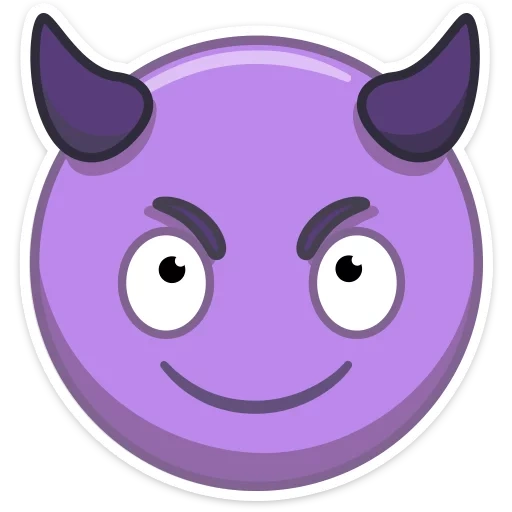 expression, emoticônes, purple