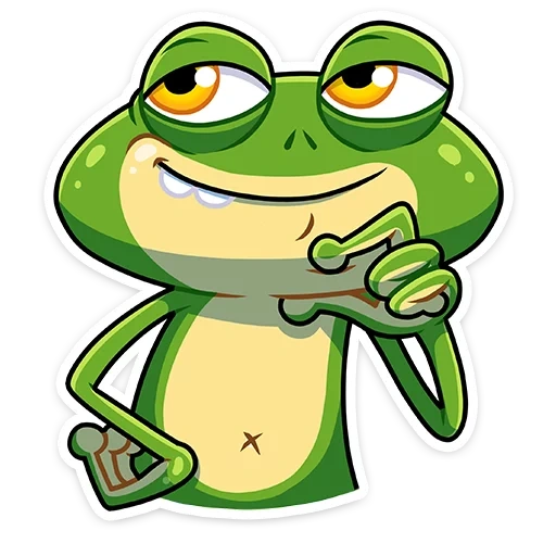 katak, katak, katak kodok, cinta itu lucu, stiker katak