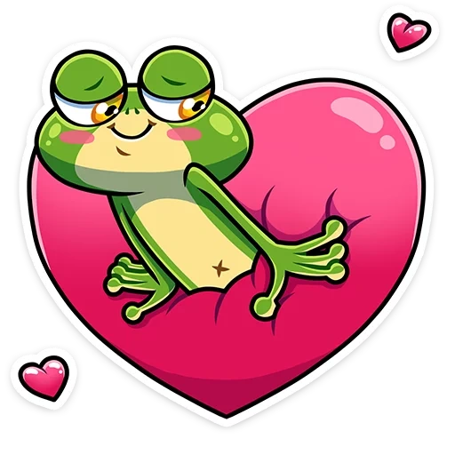 frog, frog, frog, loves are cute, the frog kvakush stickers