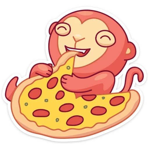 pizza, donat, pizza smiley