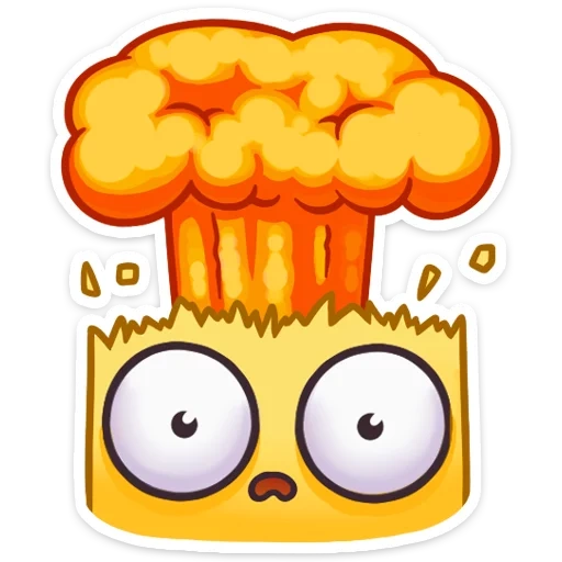 snoppi, clipart, dessin d'explosion