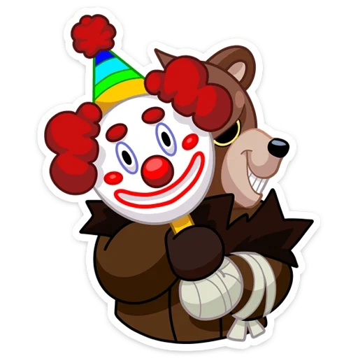 palhaço, a cabeça do palhaço, o palhaço é alegre, clown clipart, palhaço de circo