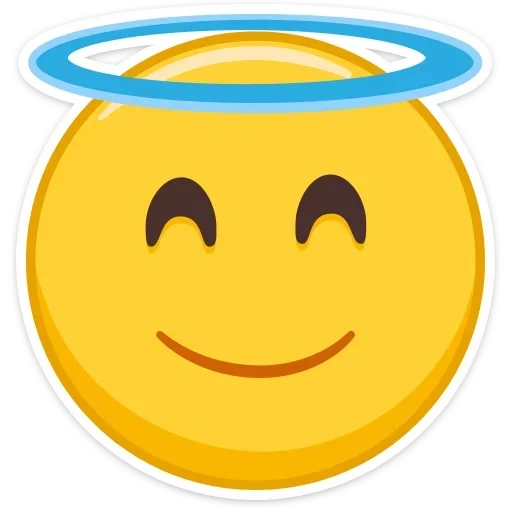 emoji, smiley angel, the holy smiley face