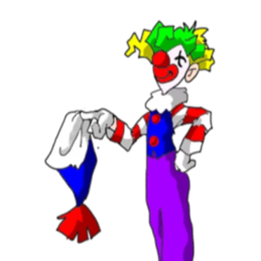 der clown, clown, clown cartoon, der animierte clown, clown transparenter hintergrund
