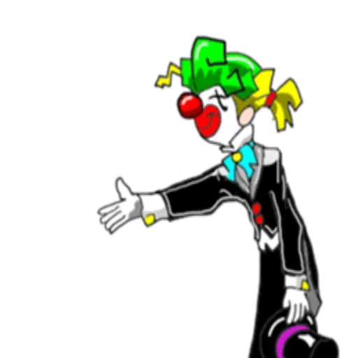 clown, clown de cirque, joker gai, guêpe personnage clown, clown animé