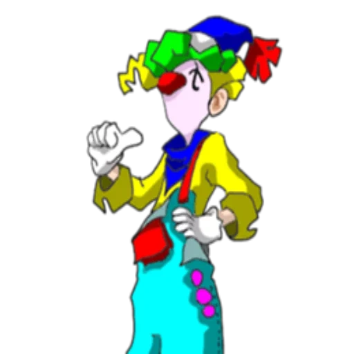 clown, joker gai, jongleur de clown, clown animé, clown animé