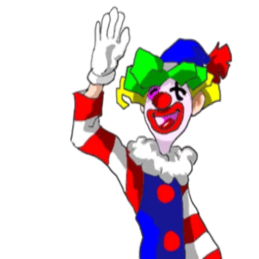 клоун, клоун цирк, белый клоун, клоун белом фоне, клоун выглядывает