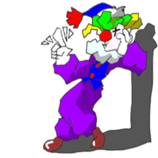 der clown, der text, der clown bongo, clown animation, der animierte clown