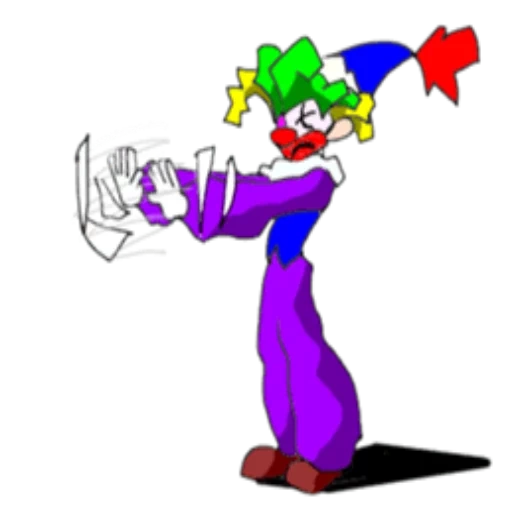 clown, clown clown, batman joker, ledger joker, duffy duck clown