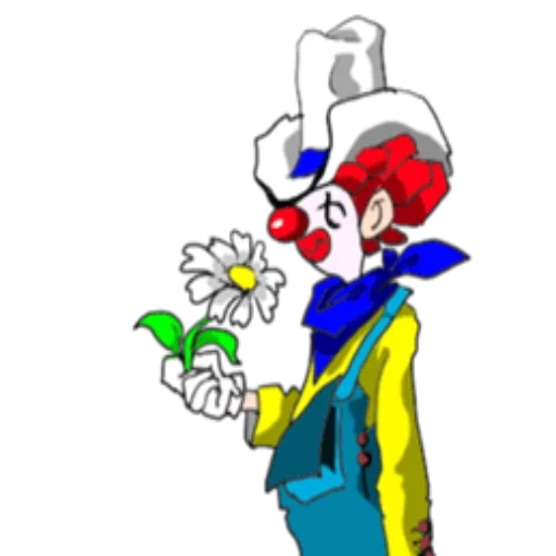 der clown, clown, der fröhliche clown, clown cartoon, der animierte clown