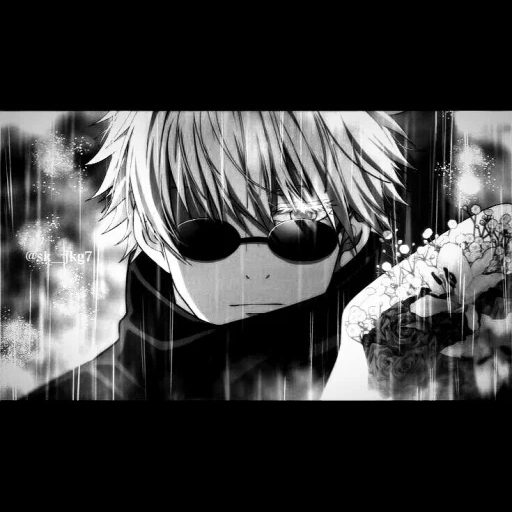 канеки, рисунок, ken kaneki, satoru gojou, аниме персонажи