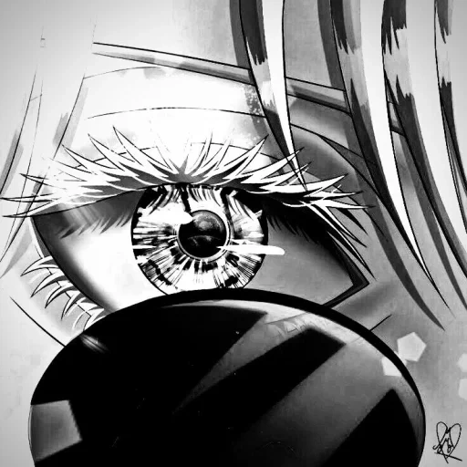 comics, anime eye, comic eye, art eye anime, das auge von sanpu anime