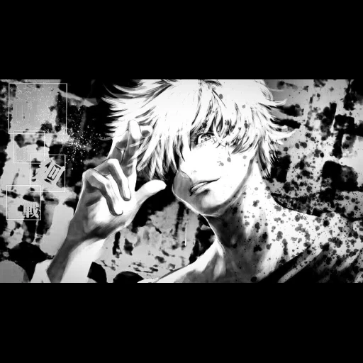 anime, manga anime, tokyo ghoul, jujutsu kaisen sator gojo, pertempuran ajaib satoru gojo