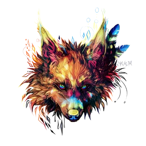art animal, animal tattoo, watercolor wolf, animal watercolor painting, watercolor animal