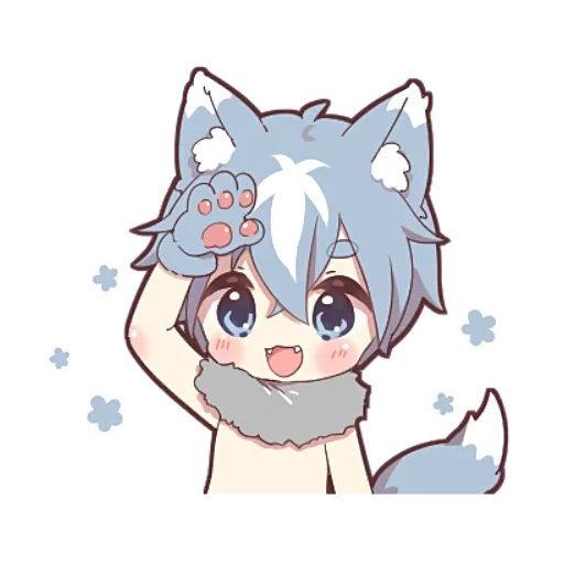 wolf, anime cute, anime characters