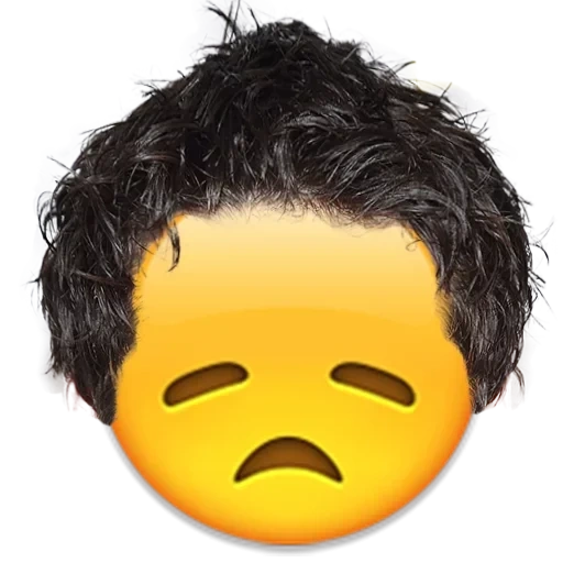 emoji, emoji, look sad, have a furry expression