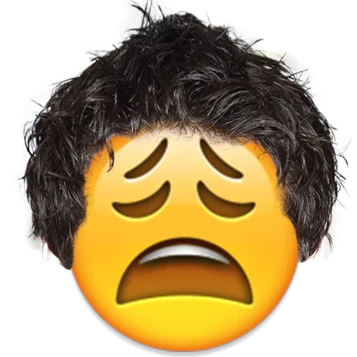 emoji, look sad, emoji, have a furry expression