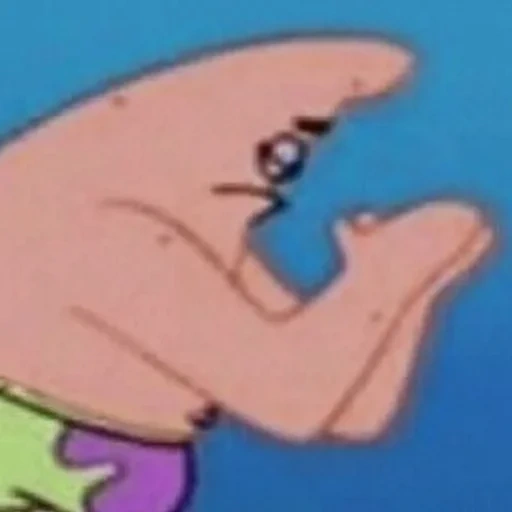 patrick, boy, patrick star, patrick saliva, meme spongebob