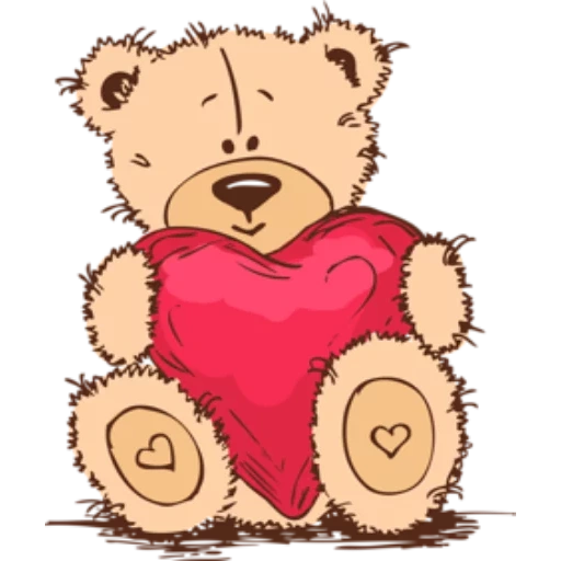 der bär in form eines herzens, the little bear heart, bär herzförmiges muster, valentinstag bären, happy valentinstag für teddybär